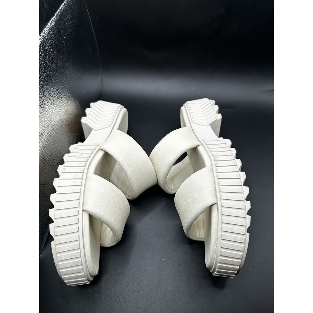 Sorel Womens Size 8.5 ONA Streetworks Slide White Platform Slip On Sandals Shoes - Picture 4 of 9